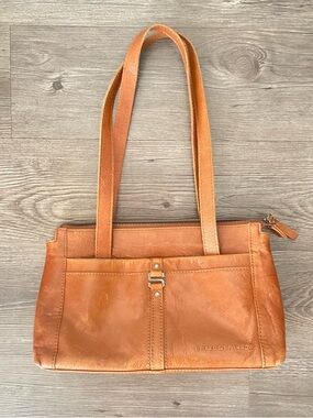 SPIKES & SPARROW SHOULDER BAG SATCHEL LEATHER Tan